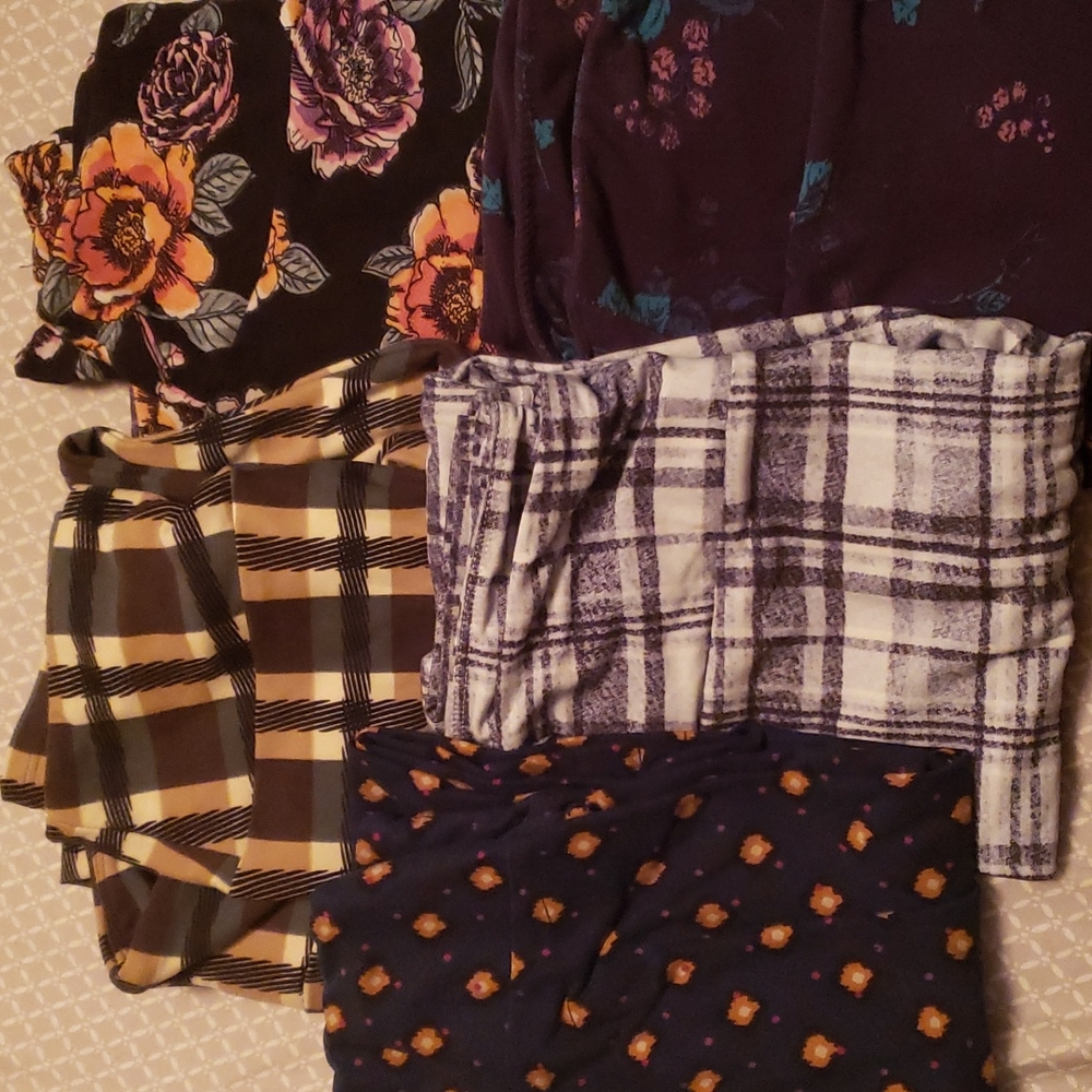 5 pairs Lularoe OS leggings